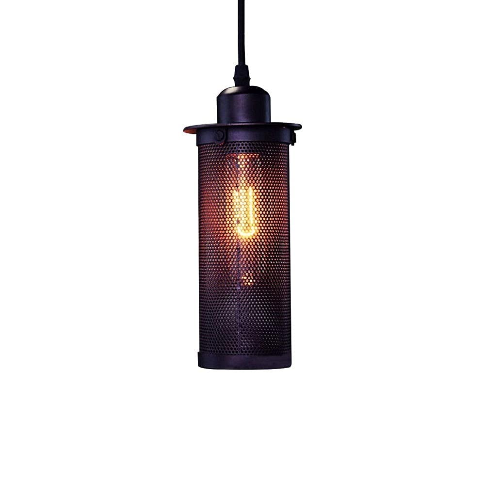 Przemysłowe wyposażenie oświetlenia metalowa klatka wisząca światło 1 światło retro vintage lampy sufitowe na wyspę kuchenną jadalnię dekoracje, czarne wykończenie e27