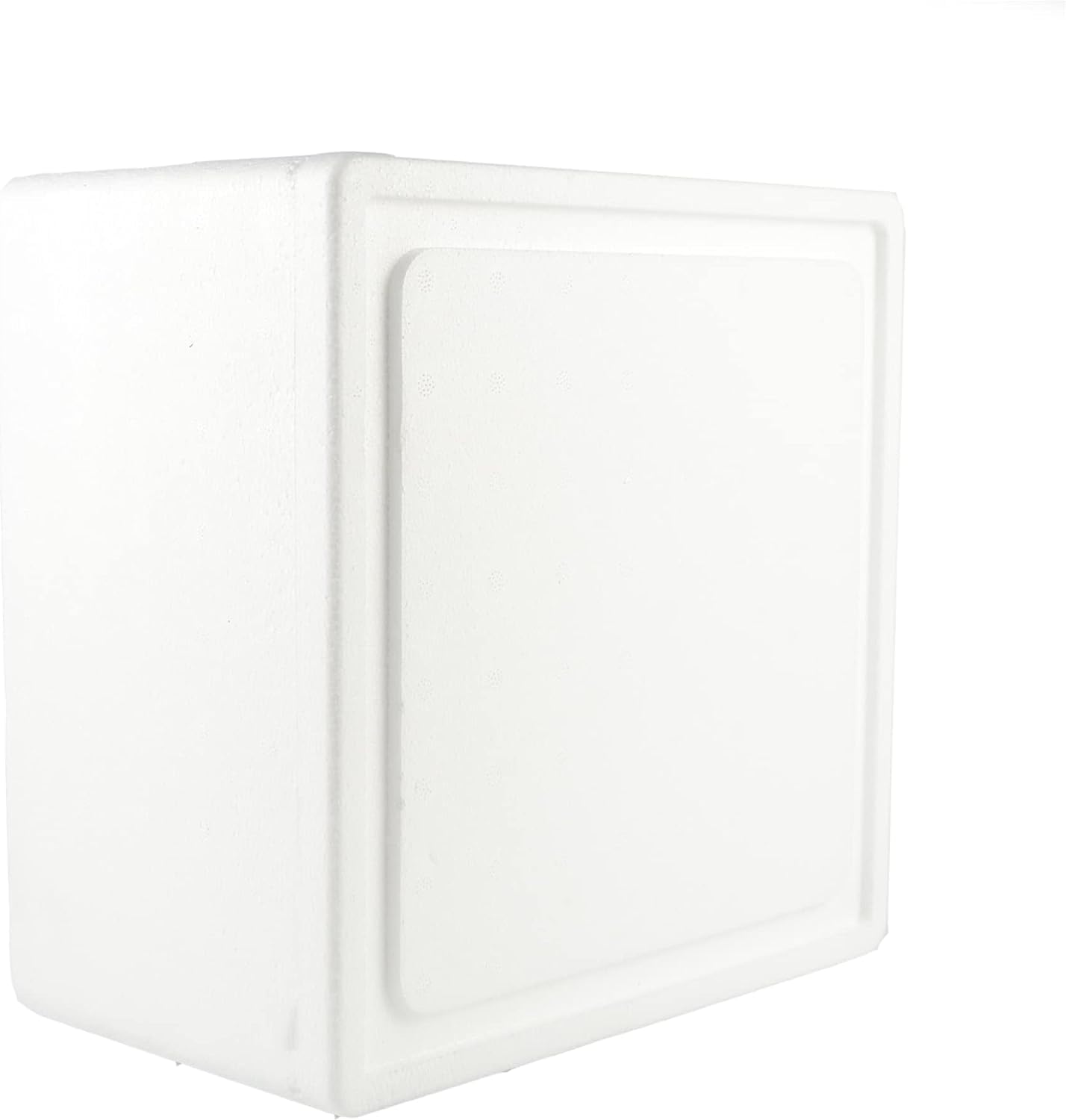 PZ 4 SCATOLA TERMICA BIANCA QUADRATA MISURE ESTERNE 35 X 35 CM+ COPERCHIO CASSA