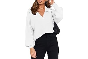 Crazy Sexy Wool: Long Sleeve V Neck Pullover Sweater for Women