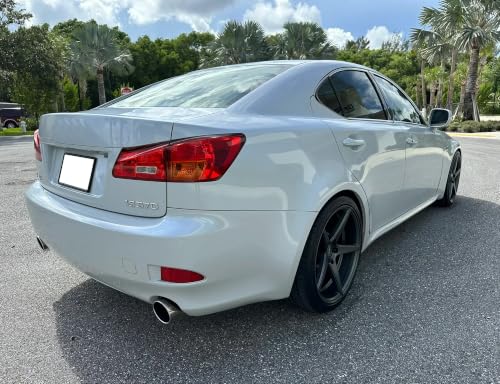 Image of iJDMTOY OE-Spec Red Lens Rear Bumper Reflector Lenses Compatible With 2006-2013 Lexus IS IS250 IS350, LH & RH Assembly