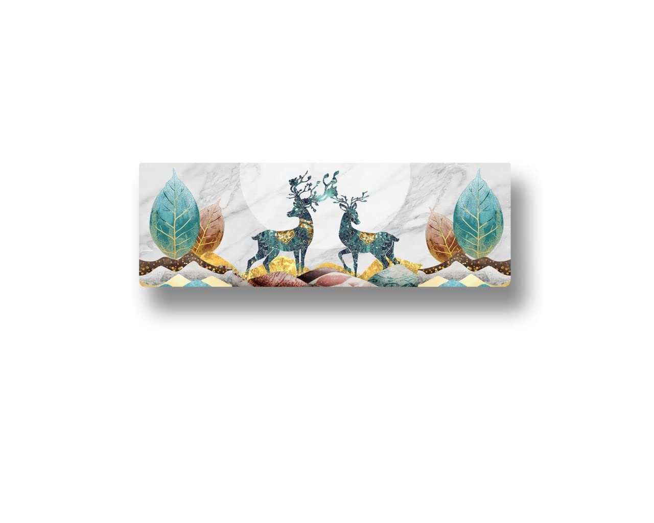 Shreeshann Deer Printed Air Conditioning Dust Cover Folding Designer Ac Cover For Indoor Split Ac 1.5 Ton (97 X 31 X 21 .5Cm) - Polyester