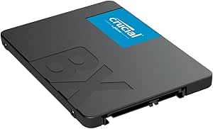 Crucial BX500 240 GB 3D NAND SATA SSD interno de 2,5 polegadas, até 540 MB/s - CT240BX500SSD1 preto/azul