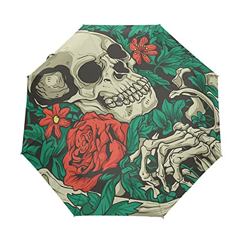 Parapluie fille automatique compact pour enfants et femmes motif rose
