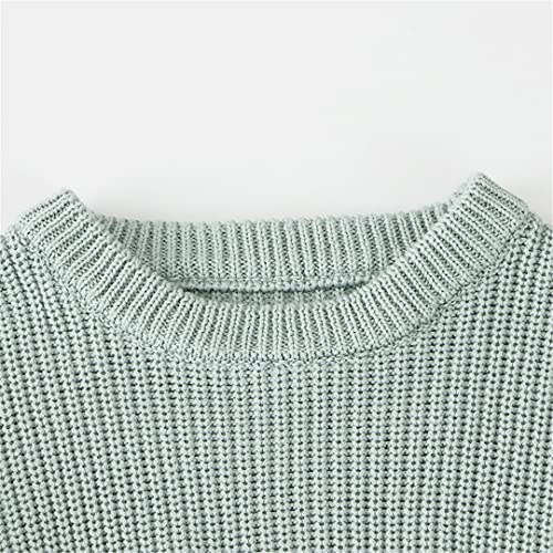 Kids Boys Girls Long Sleeve Pure Color Knit Sweater Kids Pullover Sweaters3