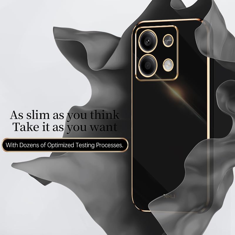 WOKEZ Telefonfodral för Xiaomi Redmi Note 13 – Lyxigt Silikon Skydd Vit