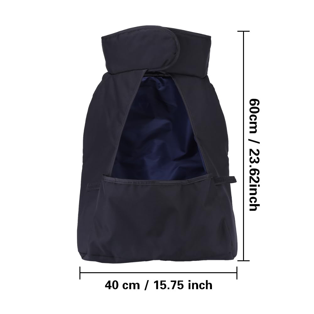 BORDSTRACT Coprigambe Invernale Impermeabile Universale per Passeggino, Carrozzine (23.6 * 15.7inch Nero)