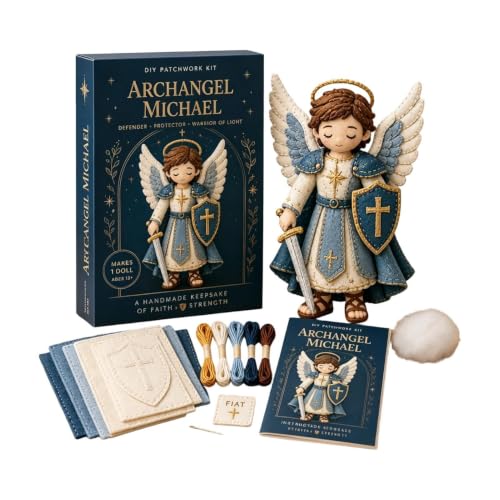 Kit de fieltro de la Virgen María set artesanal de 2 piezas decorativas