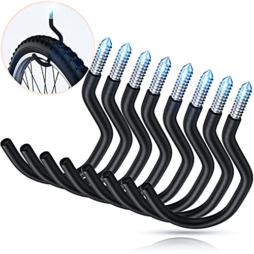 CXCTCT Large Heavy Duty Bike Hook Ceiling,Screw in Bicycle Hooks Wall,Hook Bike Hangers for Garage Ceiling Storage (Medium)