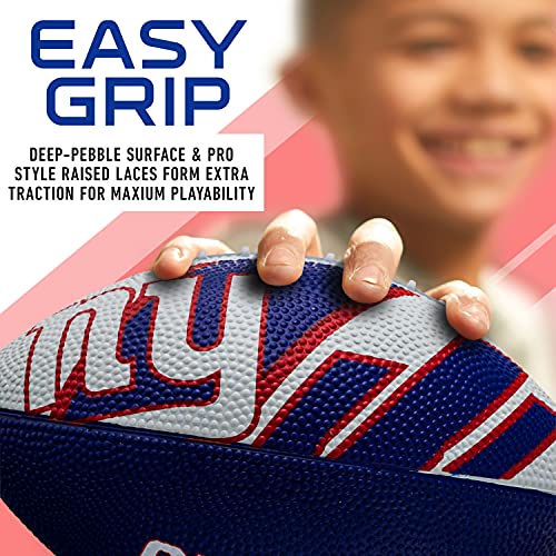 image for Franklin Sports NFL New York Giants Football - Youth Football - Mini 8