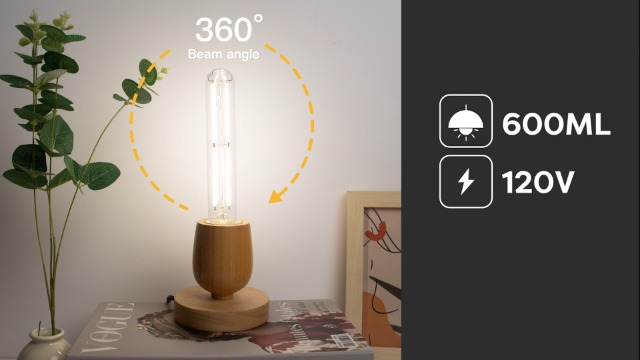 Image of Tubular Light Bulb 7.3 Inch Dimmable T10 LED Bulb E26 6W 60 Watts Edison Bulbs 4000K White Light,185mm Long for Wall Sconces, Pendant, Livingroom, 4-Pack