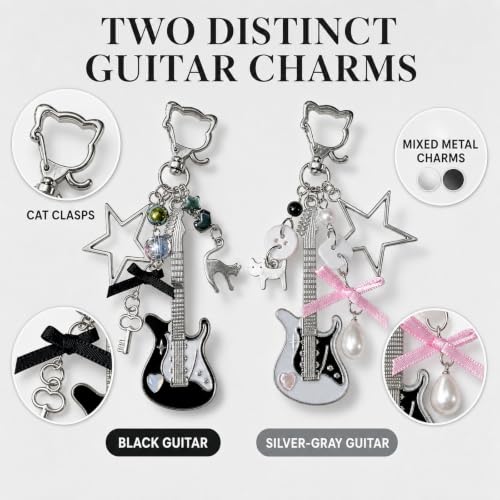HRZGJ Bag Charms For Handbags 2Pcs Black - Image 4