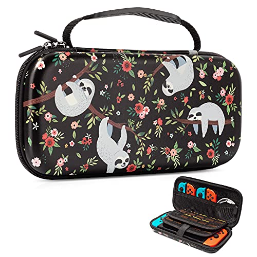 Nintendo Switch Case, Switch OLED Model 2021 Case, Nintendo Switch Carrying Case for Girls with 20 Game Card Slots, Vimorco Carry case for Nintendo Switch Console Joy-Con & Accessories, Sloth Nintendo Switch Case, Switch OLED Model 2021 Case, Nintendo Switch Carrying Case for Girls with 20 Game Card Slots, Vimorco Carry case for Nintendo Switch Console Joy-Con & Accessories, Sloth
