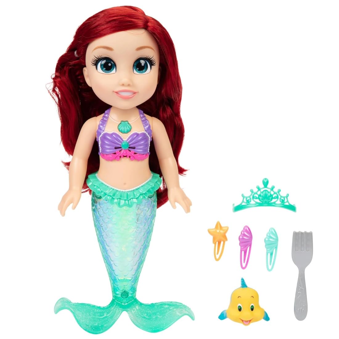 Disney Bambola Ariel My Singing Friend delle Principesse, alta 35 cm, canta e pronuncia oltre 10 frasi ispirate alla storia. Include accessori per un gioco ancora più divertente
