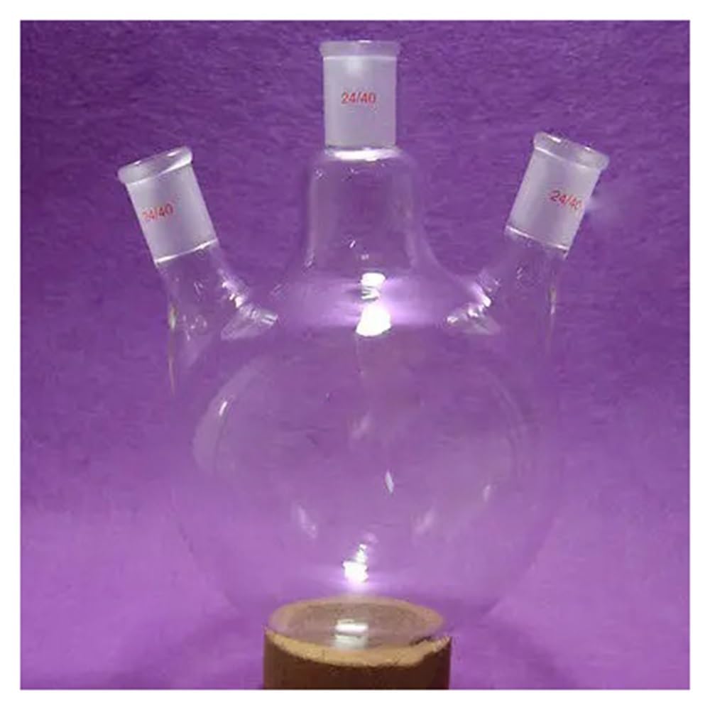 Ballon à fond rond 2000 ml 24/40 Ballon de laboratoire à 3 cols 2 L 24/40