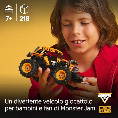 Technic Pull-Back Monster Jam DIGatron, Monster Truck Giocattolo da Costruire, Giochi per Bambini e Bambine da 7 Anni in su, Idee Regalo di Compleanno per i Fan dei Veicoli da Gara 42199 - Lego - Immagine 1