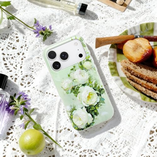 Coque iPhone 17 Air NIMASO motif rose et chat noir compatible MagSafe