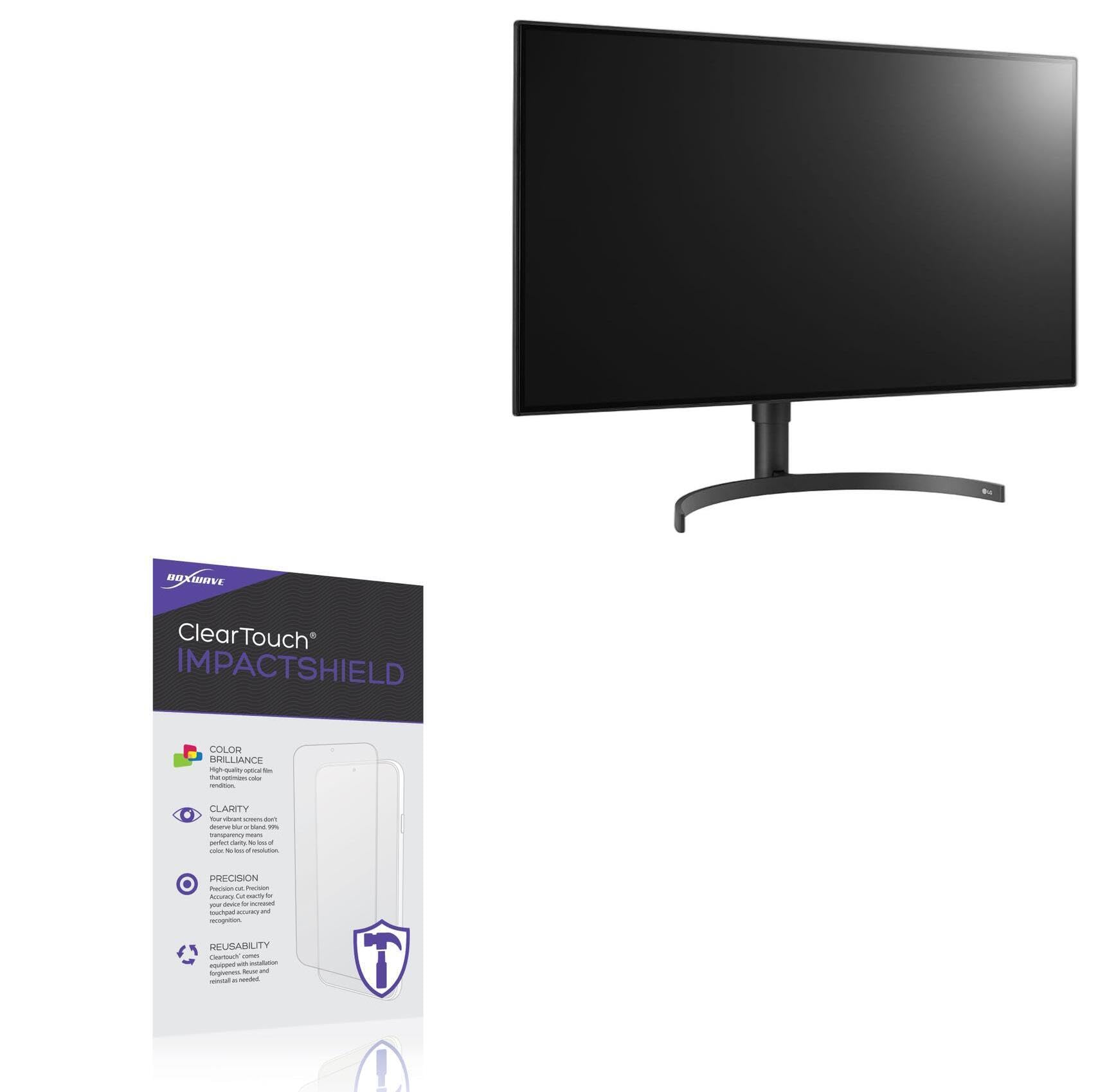 BoxWave Screen Protector Compatible With LG 32HQ713D-B 8MP 4K Diagnostic Monitor (31.5 in) - ClearTouch ImpactShield (2-Pack), Impenetrable Screen Protector Flexible Film