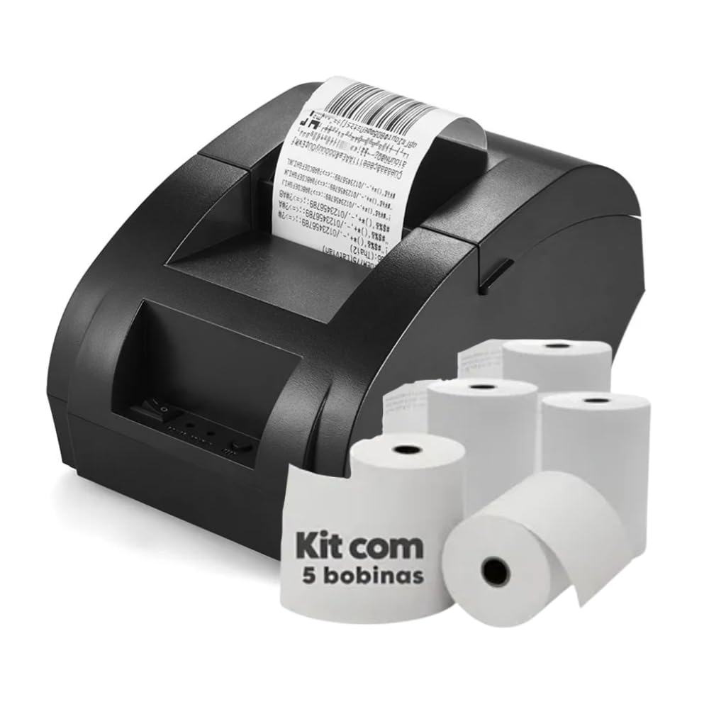 Impressora Termica Cupom Nao Fiscal 58mm Tickts Pc Bivolt Bluetooth Compativel PC Android
