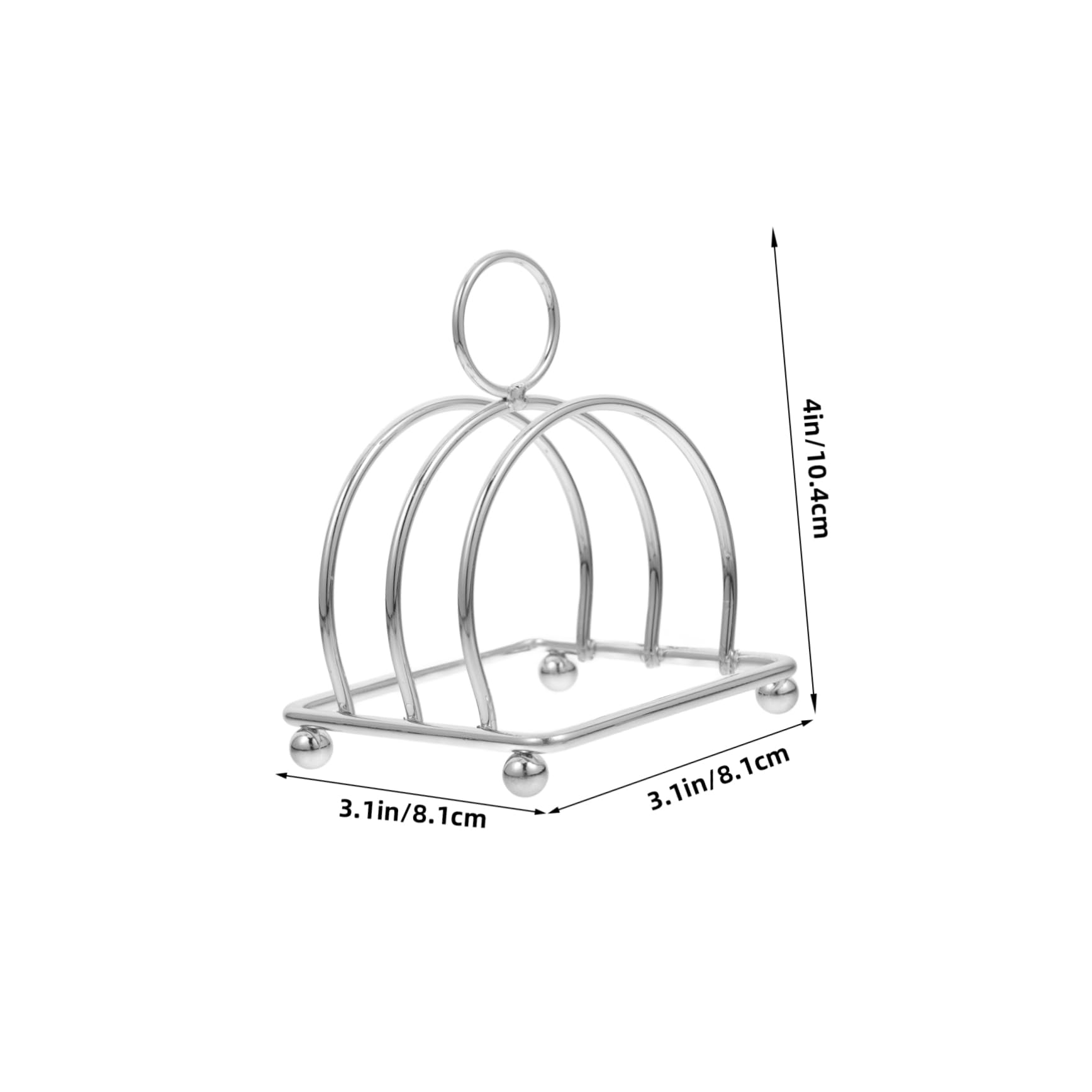 Cabilock Bread Making Accessories Stainless Steel Baking Rack Toast Stand Toast Slices Stand Bread Holder