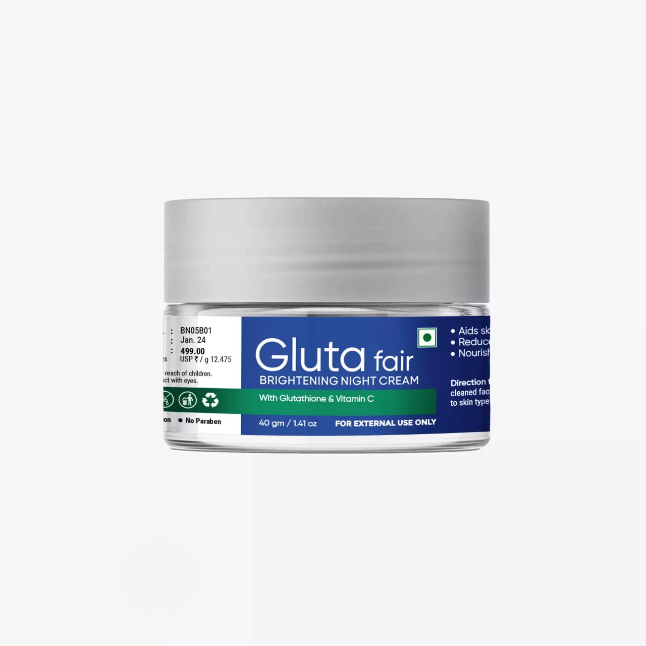 cream with glutathione QunYou Glutathione Facial Cream for Dry Moisturizing Face Cream Highly  Moisturizing for 24 Hours Firming 50g