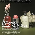 Molton Brown Delicious Rhubarb & Rose Bath & Shower Gel Refill 400 ml - Image 2