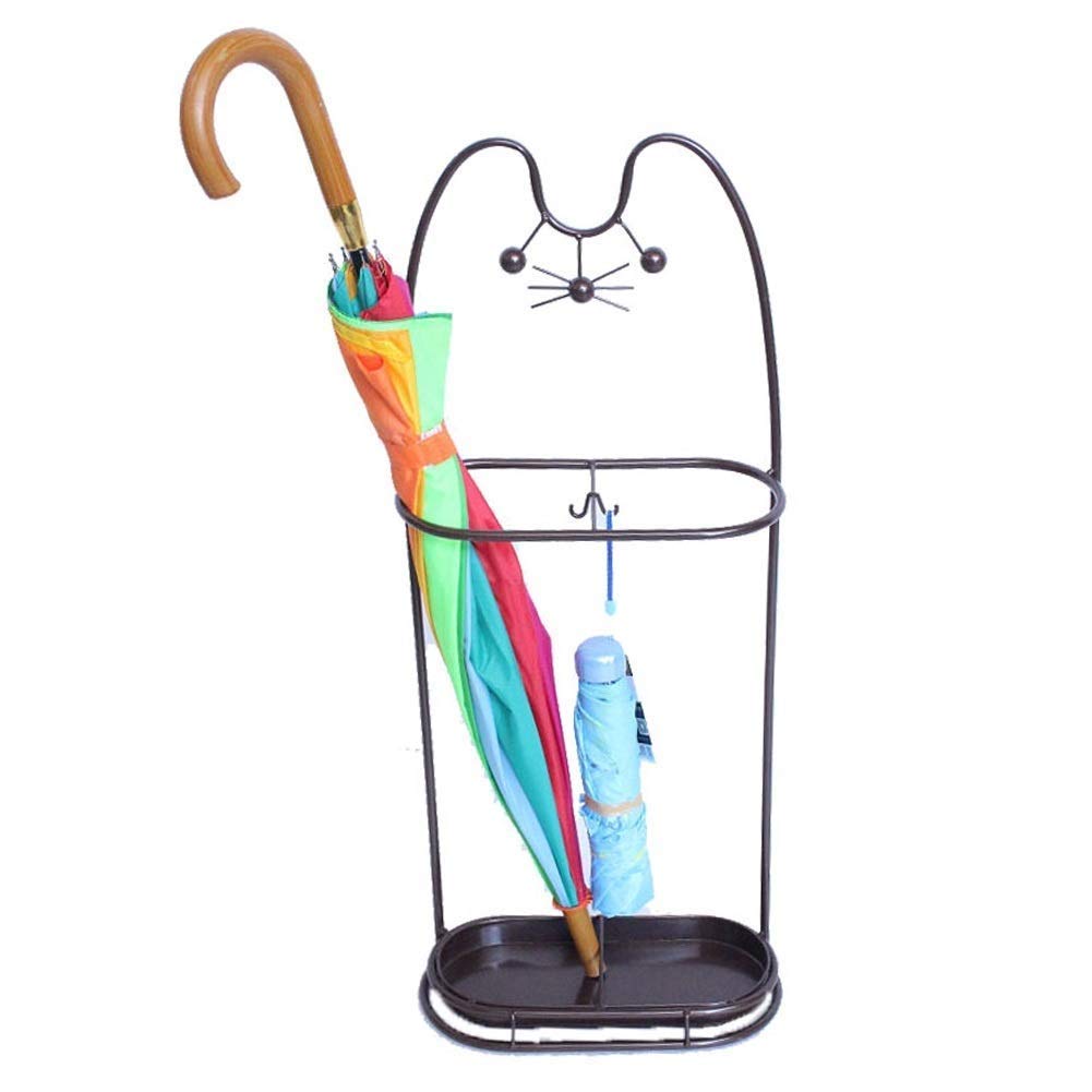 Porte-parapluie créatif en métal noir pour accueillir vos invités