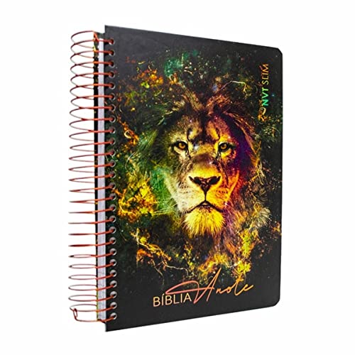 Bíblia Sagrada Anote Slim Leão Fire