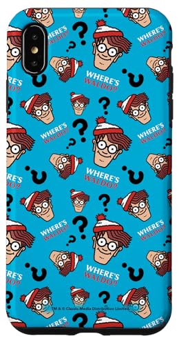 ウォーリーをさがせ! Faces and Question Marks All-Over Print スマホケース iPhone XS Max 用
