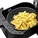 19cm Luftfritteuse Silikontopf, Wiederverwendbarer Air Fryer Korb Ersatz für Air Fryer Einweg-Papiereinsatz für 3 bis 5 QT Air Fryer(Grau)
