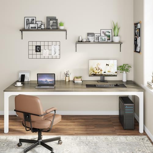 Table d'ordinateur portable double long 200cm pour bureau à domicile - 4