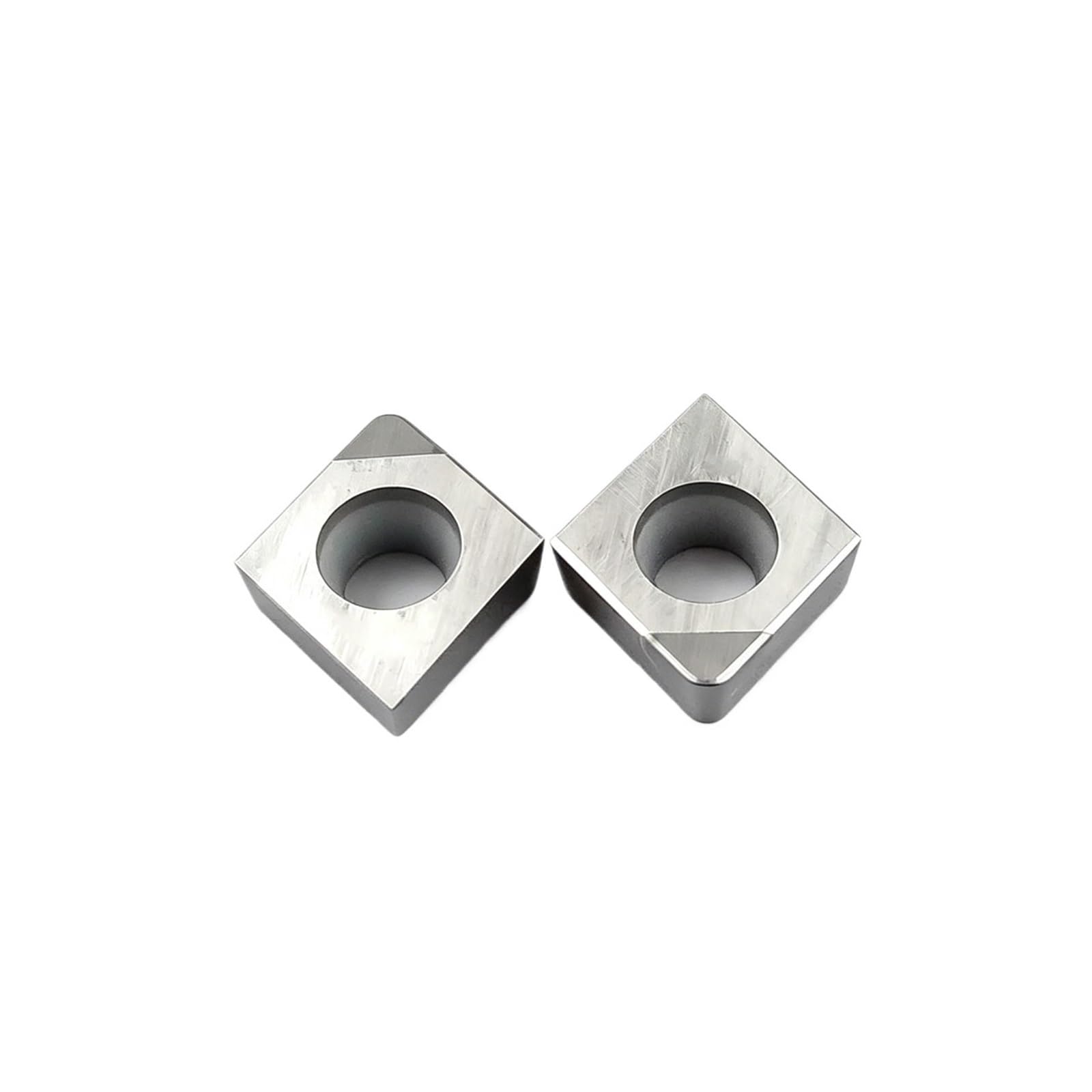 Inserto giratorio de 10 Uds para mecanizar insertos nitruro boro cúbico acero endurecido(2PCS CCGW060204 CBN30)