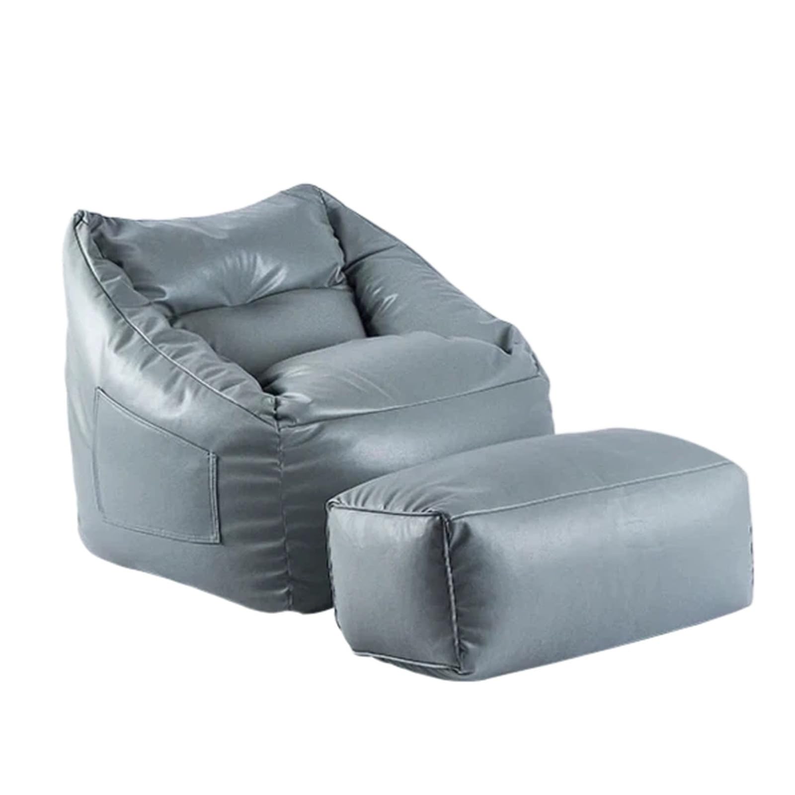 WQQYU6HKF sofa chair Home Balcony Lazy Bean Bag Single Tatami Sofa Chair for Living Room Floor Lounger living room chair(Gris)