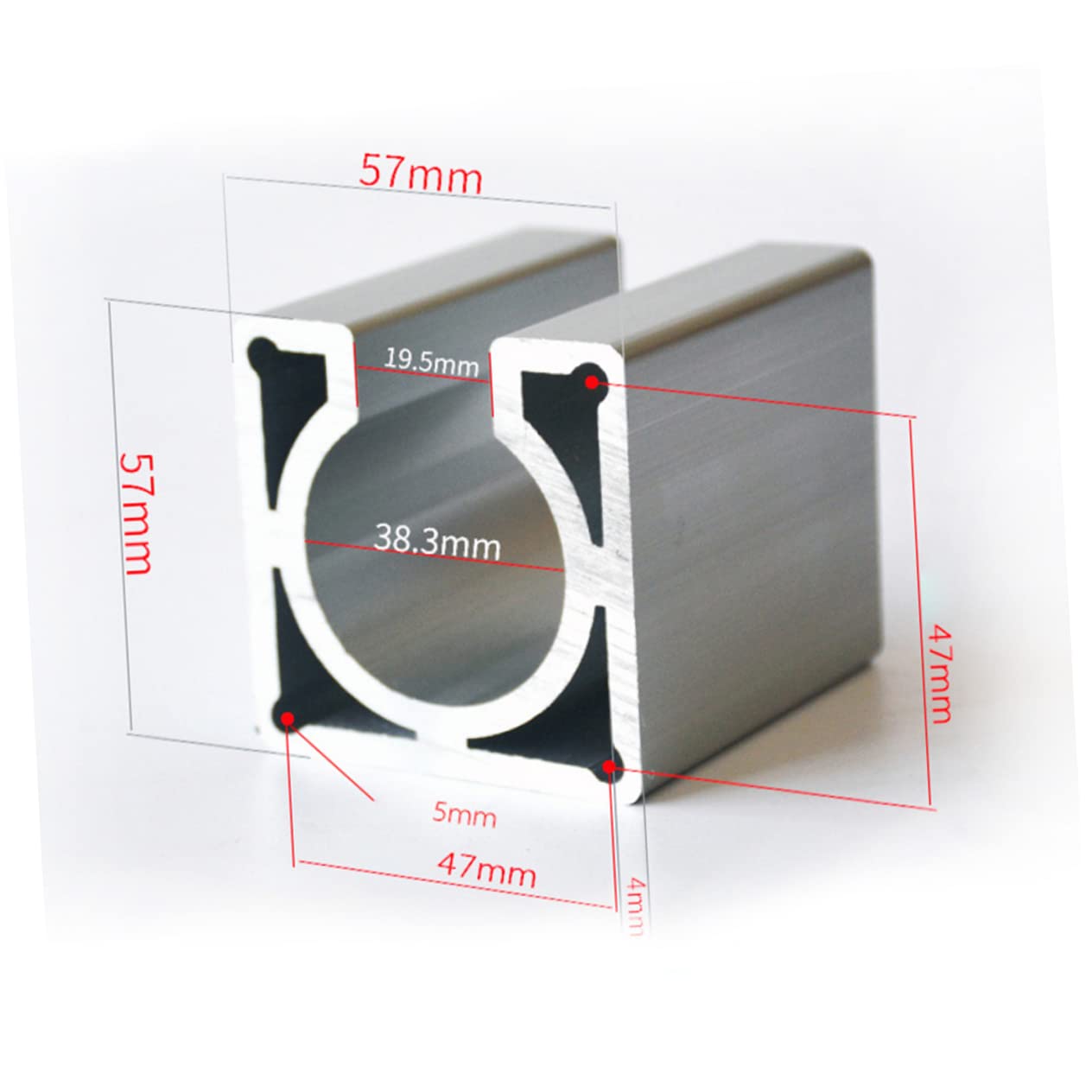 NULYLU 57mm Stepper Motor Bracket Mount Aluminum Alloy for Milling Machine Sturdy Precise
