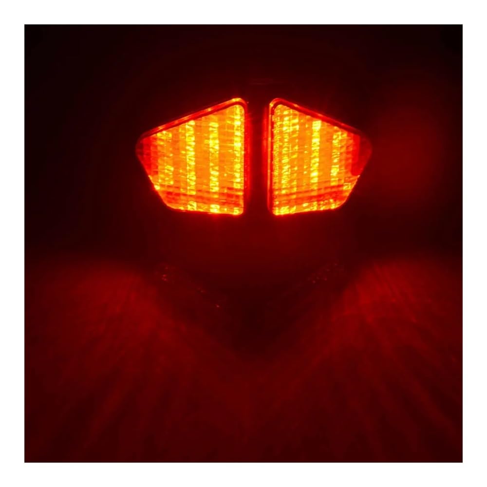 Moto Feux arrière Mudguard Accessoires Moto Feu arrière LED intégré Clignotant Stop pour 600 650 2004 2005