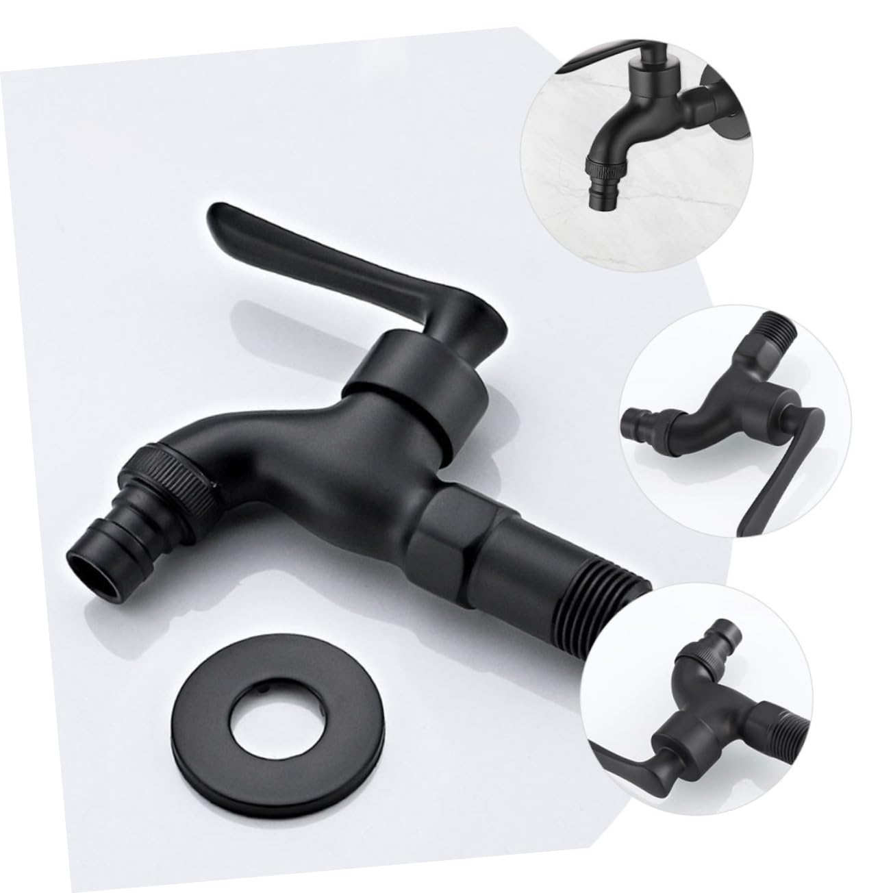 Uonlytech 4pièces Rétro Pour Machine à Laver Mural à Eau Froide Pouce Conception Et Économique Pour Cuisine Et Salle De Bain Usage