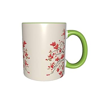 Amazon.com | DZBDWZXH Green Ceramic Coffee Mugs 11oz