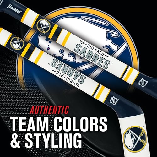 Image of Franklin Sports NHL Team Mini Soft Hockey Stick Set - NHL Team Soft Foam Mini Hockey Stick and Ball - Great Toy for Kids