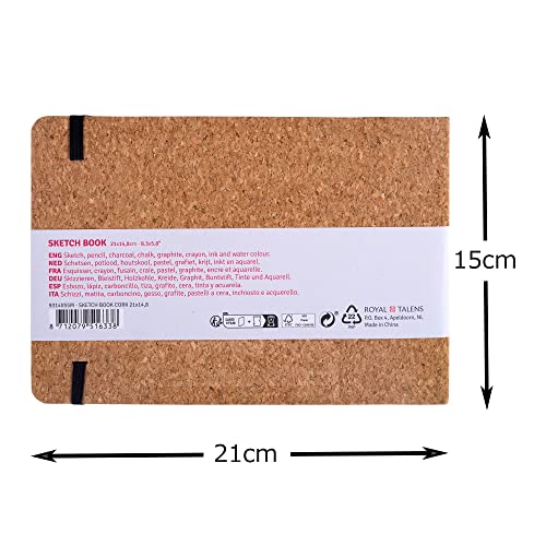 Talens Art Creation Sketchbook Cork - 21x14.8cm, 140g, 80 Sheets - Ideal for Pencil Pastel, Acrylic and More - Image 2
