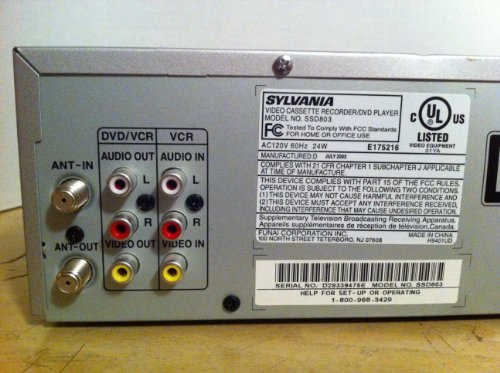 Sylvania SSD803 Video Cassette Recorder/DVD Player VHS DVD Video [Electronics] - Thumbnail 5