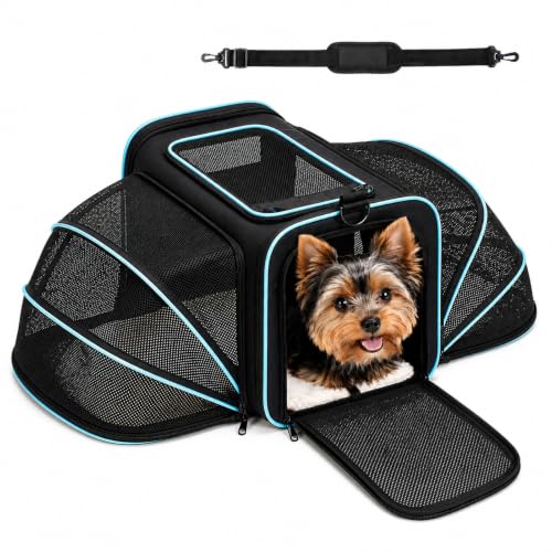 Soft-Sided-Expandable-Small-Dog-Carrier-Airline-Approved-for-Traveling Soft-Sided Expandable Small Dog Carrier, Airline Approved for Traveling - Image 1