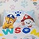 Character World Paw Patrol offizieller Bettbezug für Kleinkinderbett, Splodge-Design, wendbar, 2-seitig, Junior-Bettwäsche, inklusive passender Kissenbezug-Marken, Für Kinder