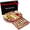 Premium Large Charcuterie Board Gift Set. Acacia Wood Luxury Cheese Board with Stainless Steel Knives, Slates and Bowls…