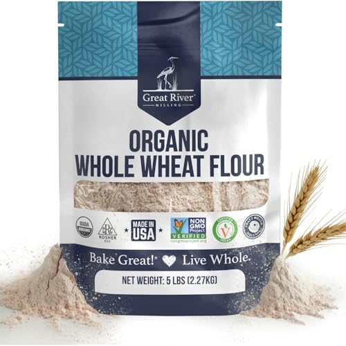 Great River Milling Organic Whole Wheat Flour | Unbleached &