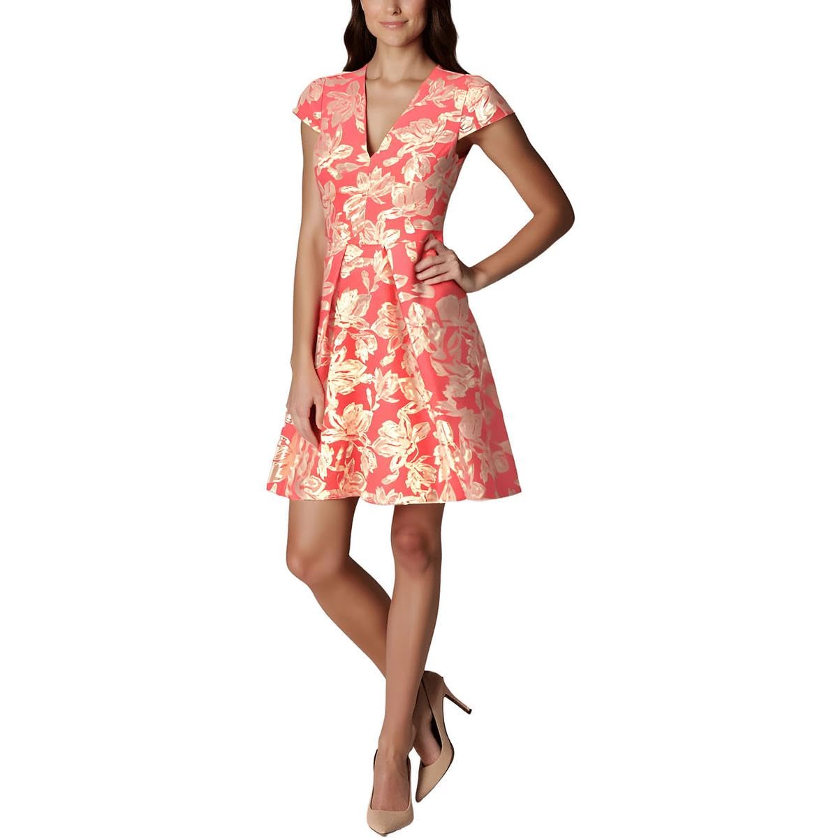 Hot vince camuto jacquard fit flare dress Top Sellers