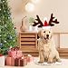 NYZQIW Weihnachten Haustier Stirnband,Haustier Stirnband Weihnachten Rentier,Katze Hund Weihnachten Stirnband,Weihnachten Rentier Geweih,Rentier Haarreif Für Haustiere,Elch Kopfbedeckung