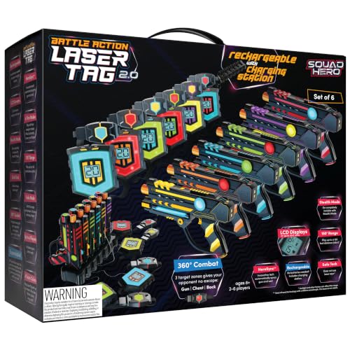 Squad Hero Rechargeable Laser Tag Set of 6