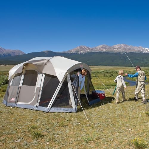 Coleman WeatherMaster 6-Person Camping Tent with Screened Porch, Weatherproof Tent with Screen Room, Rainfly & Carry Bag Included, Made Without PFAS Chemicals - 2