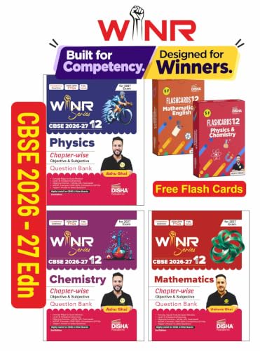 Combo (3 Books) WINR Series CBSE 2026-27 Class 12 Physics, Chemis...