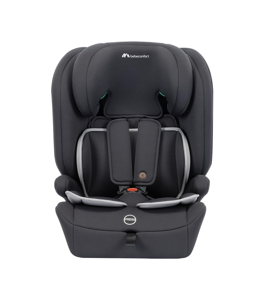 Bebeconfort Fortis i-Size, seggiolino auto evolutivo, da 15 mesi a 12 anni, 76-150 cm, seggiolino auto ISOFIX per bambini piccoli, poggiatesta regolabile in 13 posizioni, Mineral Black