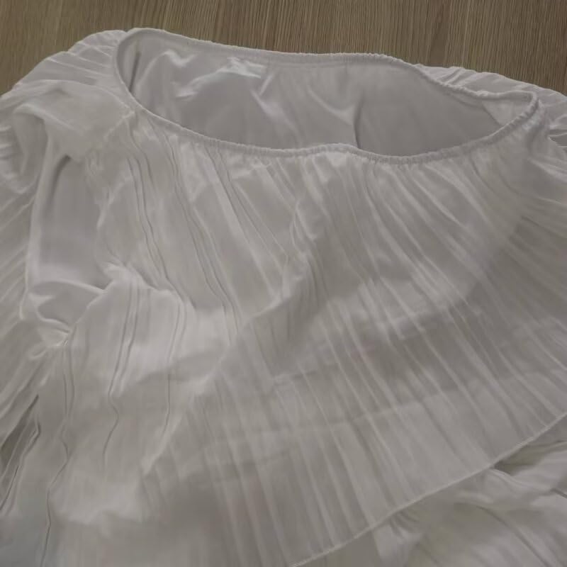 Cute Summer Mini Dresses for Women Off The Shoulder Dress for Women Bohemian Ruffle Layered Flowy Dresses XL Black - Image 6